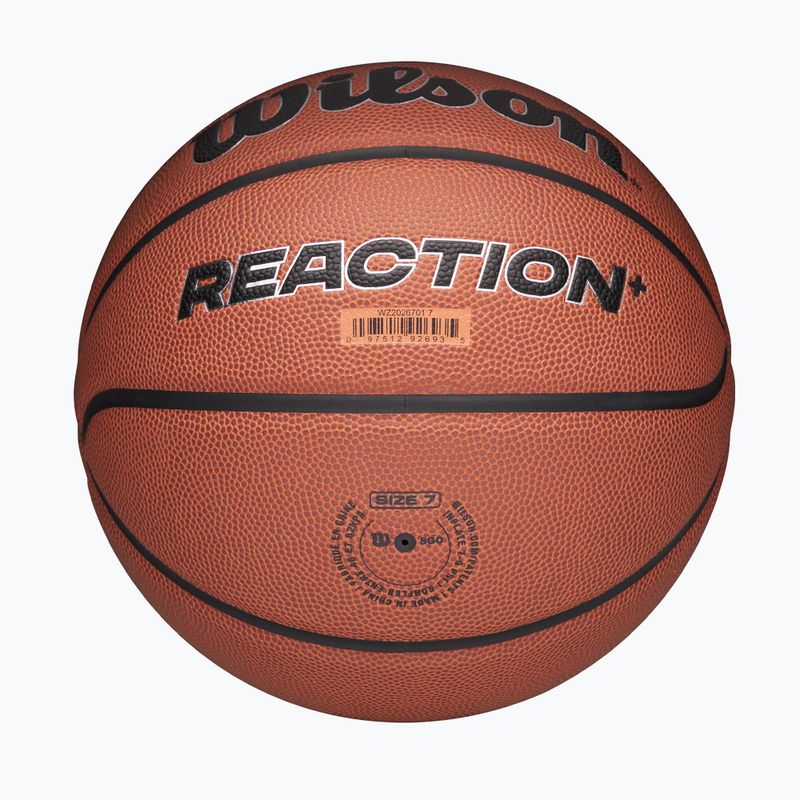 Basketbalová lopta Wilson Reaction Pro brown/silver veľkosť 7 6