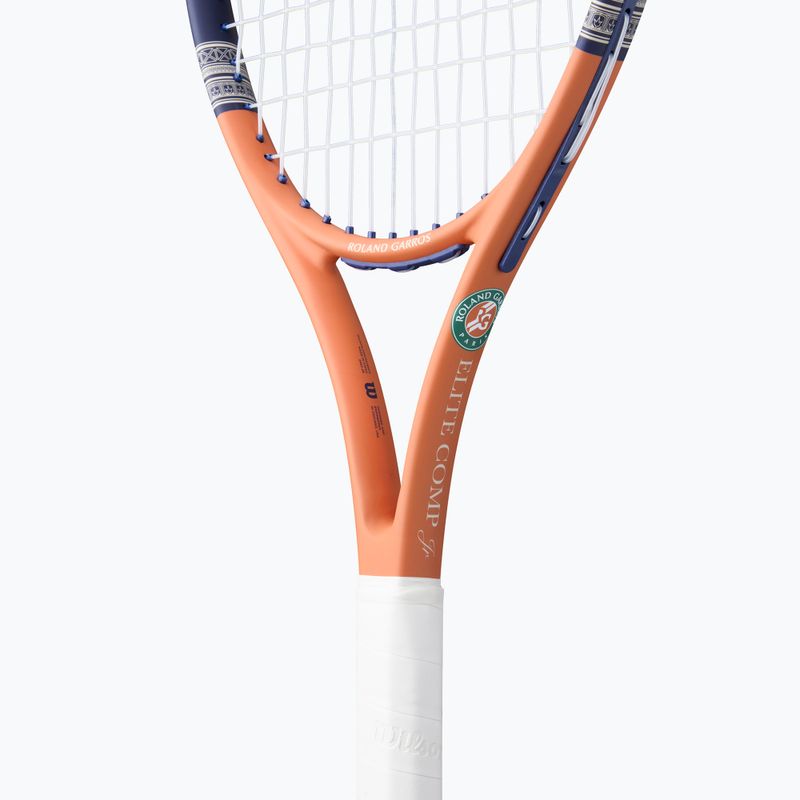 Detská tenisová raketa Wilson Roland Garros Elite Comp Jr 26 navy/orange 4