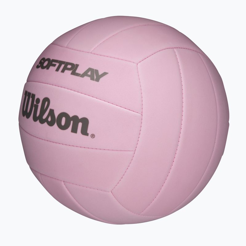 Volejbalová lopta Wilson Soft Play pink veľkosť 5 3