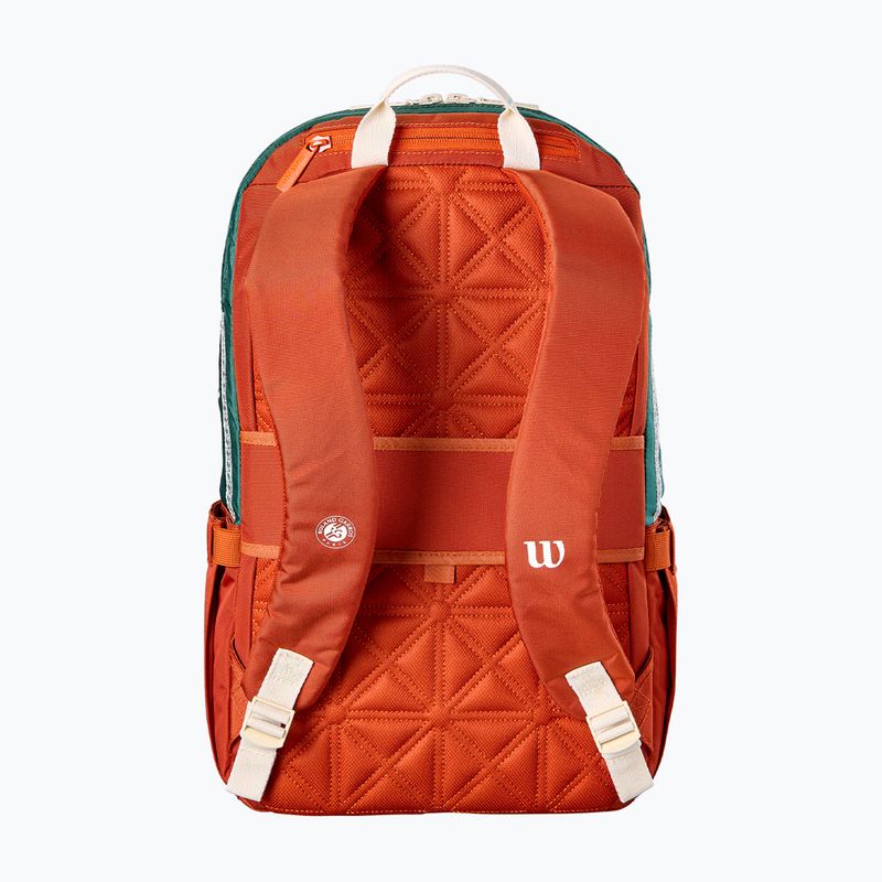 Tenisový batoh Wilson Roland Garros 2026 cream/clay/green 2