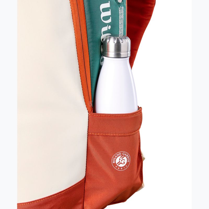 Tenisový batoh Wilson Roland Garros 2026 cream/clay/green 5