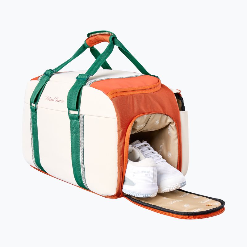 Tenisová taška Wilson Roland Garros Small Duffel 2026 cream/clay/green 4