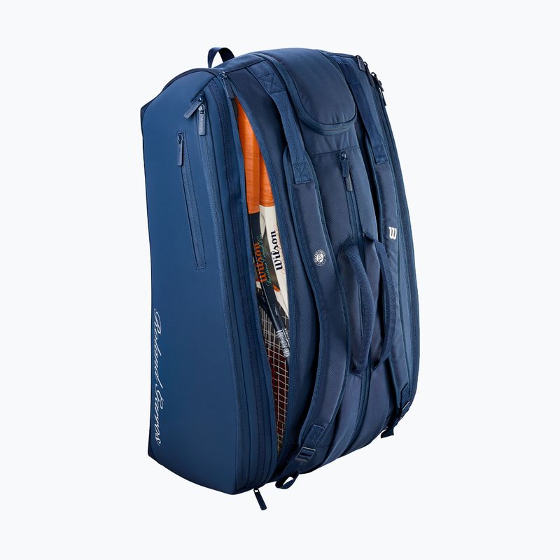 Tenisová taška Wilson Roland Garros Session De Soiree Super Tour 15Pk 2026 navy/clay 4