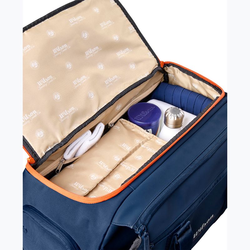 Tenisová taška Wilson Roland Garros Session De Soiree Small Duffel 2026 navy/clay 4