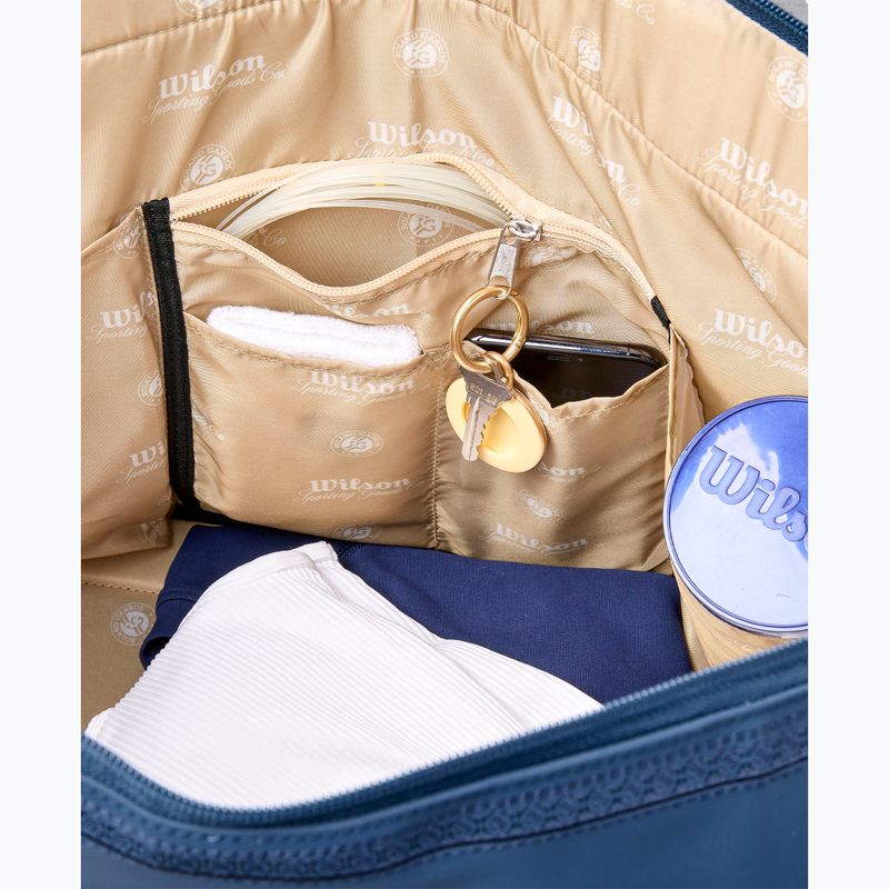 Tenisová taška Wilson Roland Garros Session De Soiree Large Duffel 2026 navy/clay 8