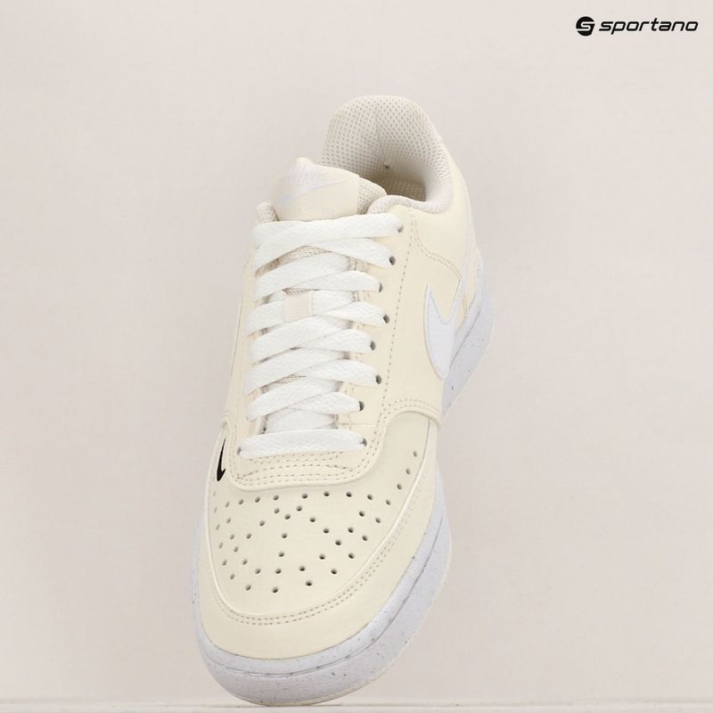 Dámska obuv Nike Court Vision Low Next Nature white / black / pale ivory 9