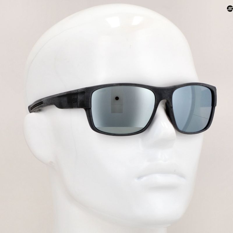 Slnečné okuliare UVEX Esntl Urban black matt/mirror silver 6