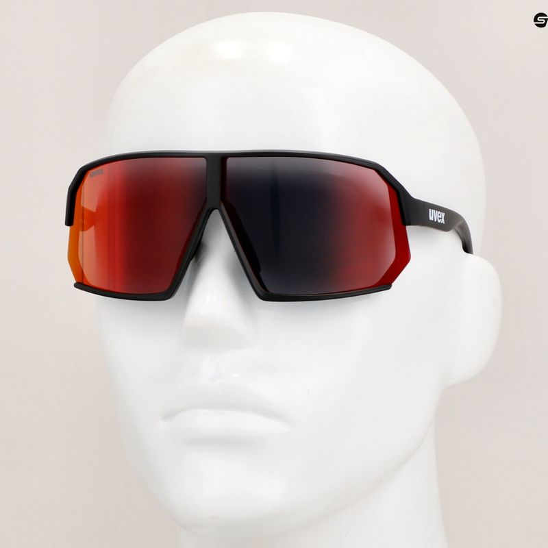 Slnečné okuliare UVEX Sportstyle 237 black matt/mirror red 7