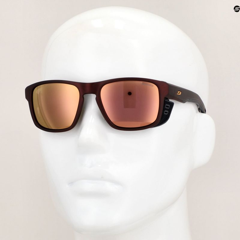 Slnečné okuliare Julbo Shield M Polarized 3Cf burgundy/gold 5