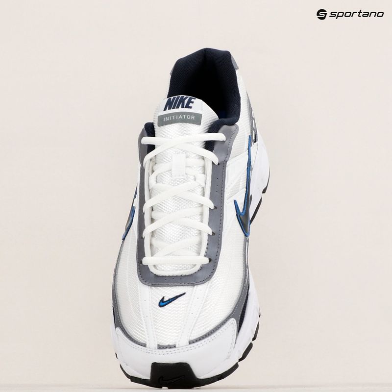 Pánska bežecká obuv Nike Initiator white/metallic cool grey/obsidian 9