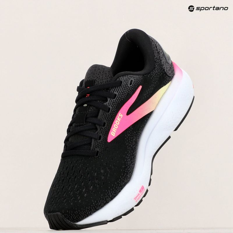 Dámska bežecká obuv Brooks Ghost 16 black/pink/yellow 9