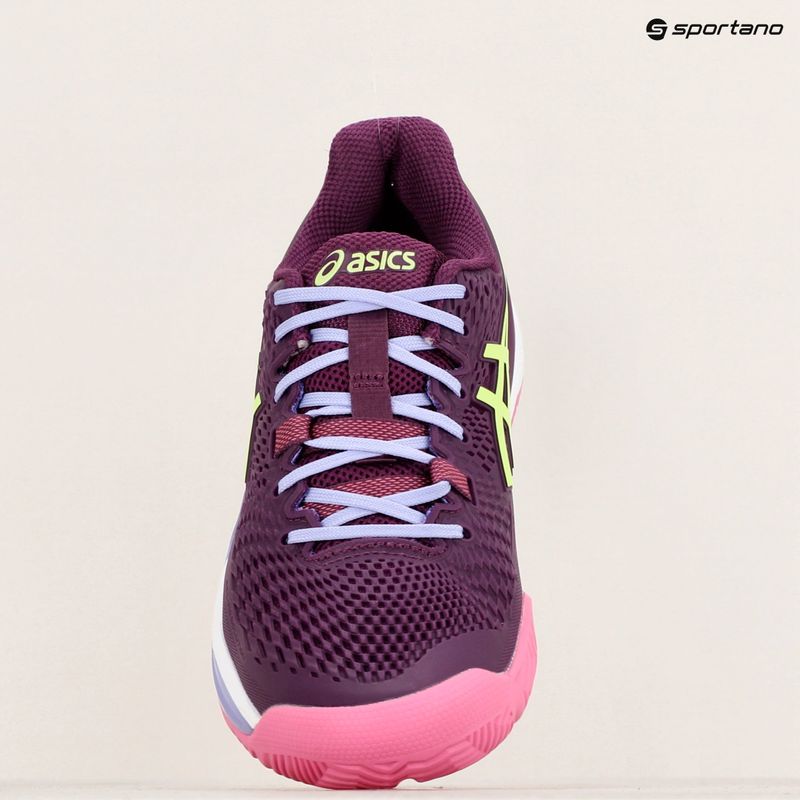 Dámska pádlová obuv ASICS Gel-Resolution 9 deep mauve/lime green 16