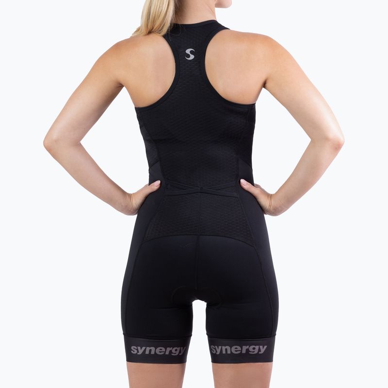 Dámsky triatlonový oblek Synergy Pro Sleeveless Racerback Trisuit onyx 3