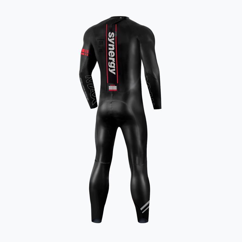 Pánsky triatlonový neoprén  Synergy Adrenaline Full Sleeve 5 mm black/red 2