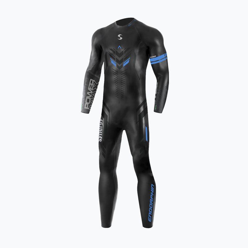 Pánsky triatlonový neoprén  Synergy Endorphin Full Sleeve 5/3 mm black/blue