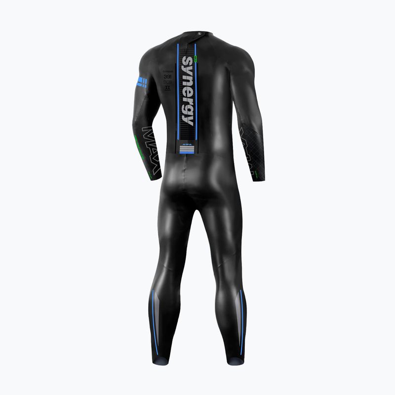 Pánsky triatlonový neoprén  Synergy Endorphin Full Sleeve 5/3 mm black/blue 2