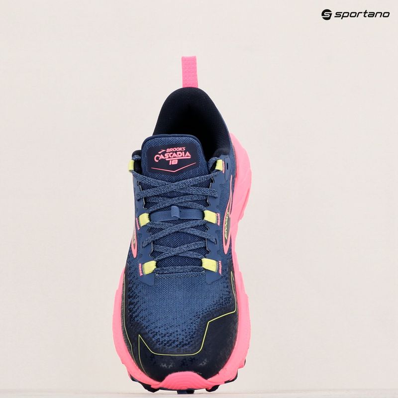 Dámska bežecká obuv Brooks Cascadia 18 grey blue/pink/sunny lime 18
