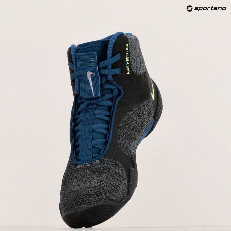 Zápasnícka obuv Nike Tawa antracitová/valeriánska modrá 9