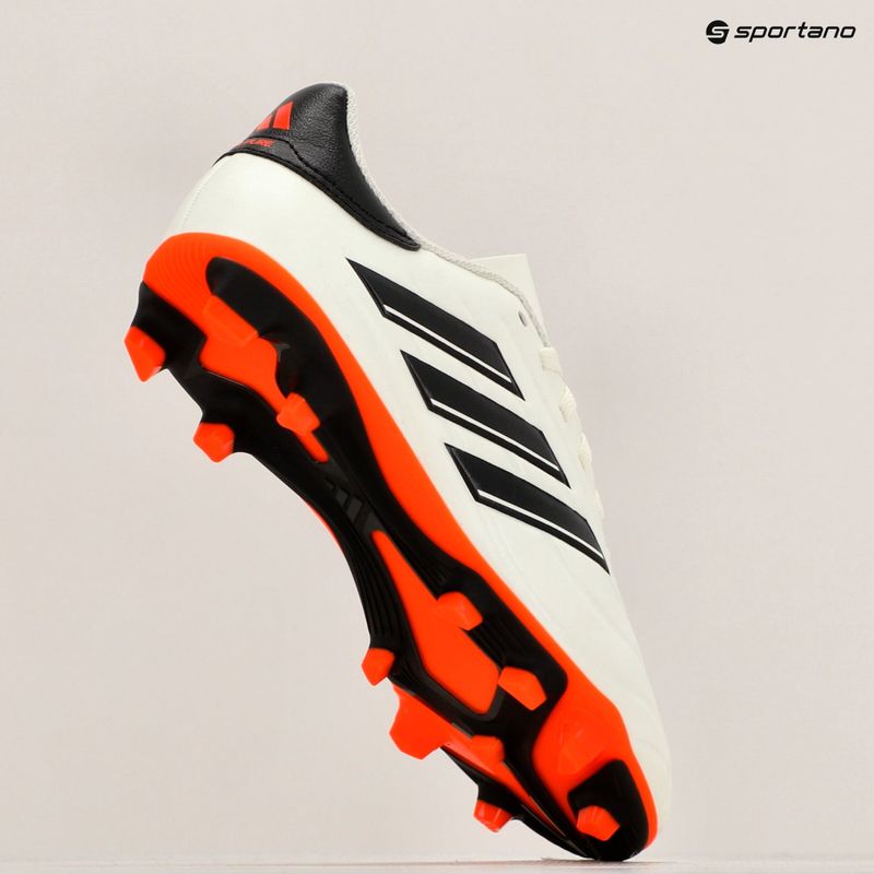Detské kopačky adidas Copa Pure II Club FxG slonová kosť/core black/solar red 12