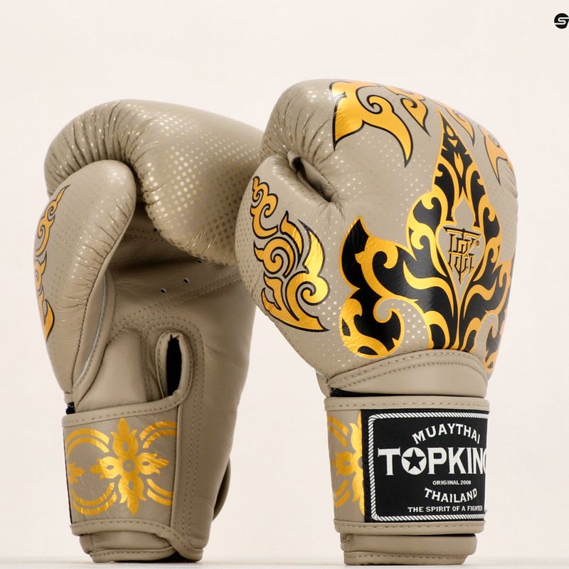Boxerské rukavice Top King Boxing Kanok beige 7