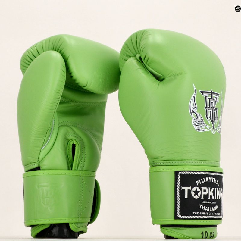 Boxerské rukavice Top King Muay Thai Ultimate green 7