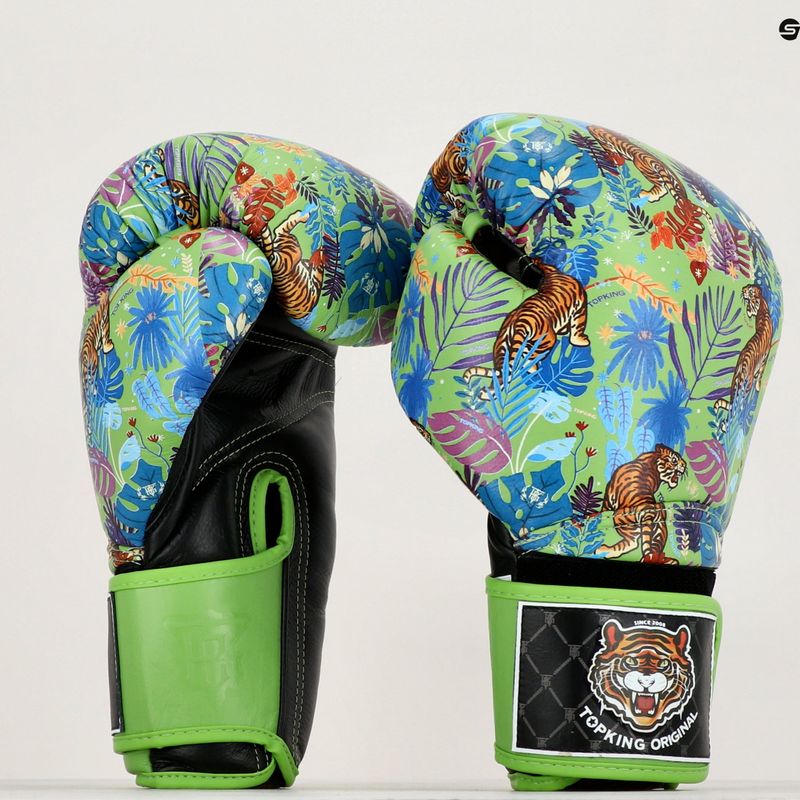 Boxerské rukavice Top King Boxing Wild Tiger black/green 7
