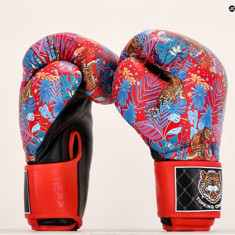 Boxerské rukavice Top King Boxing Wild Tiger black/red 6
