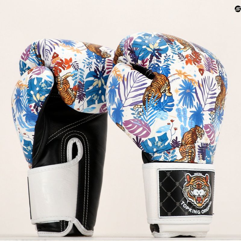 Boxerské rukavice Top King Boxing Wild Tiger black/white 6