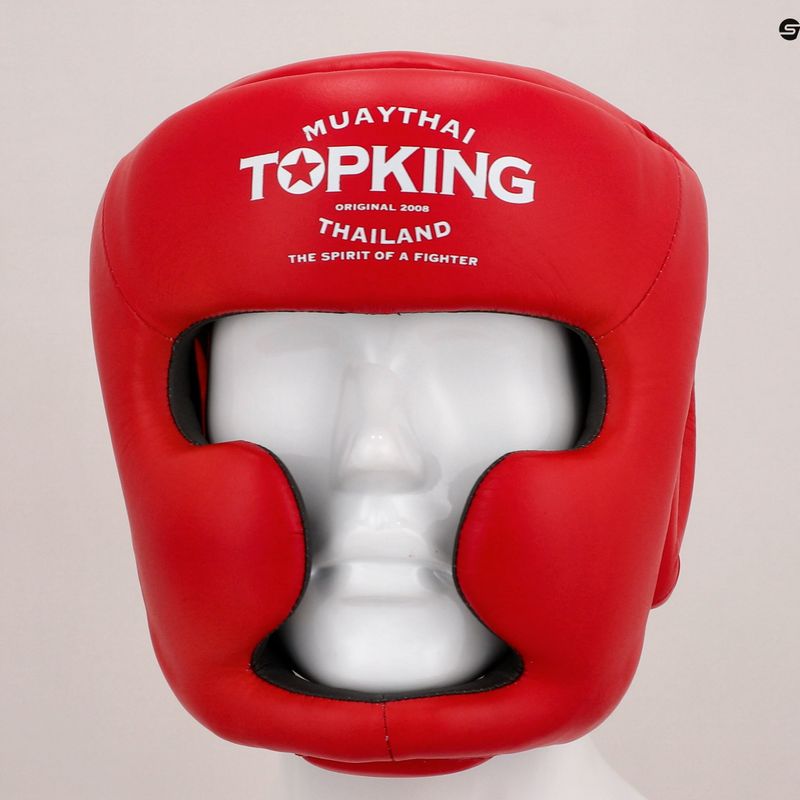 Boxerská prilba Top King Full Coverage červená 8