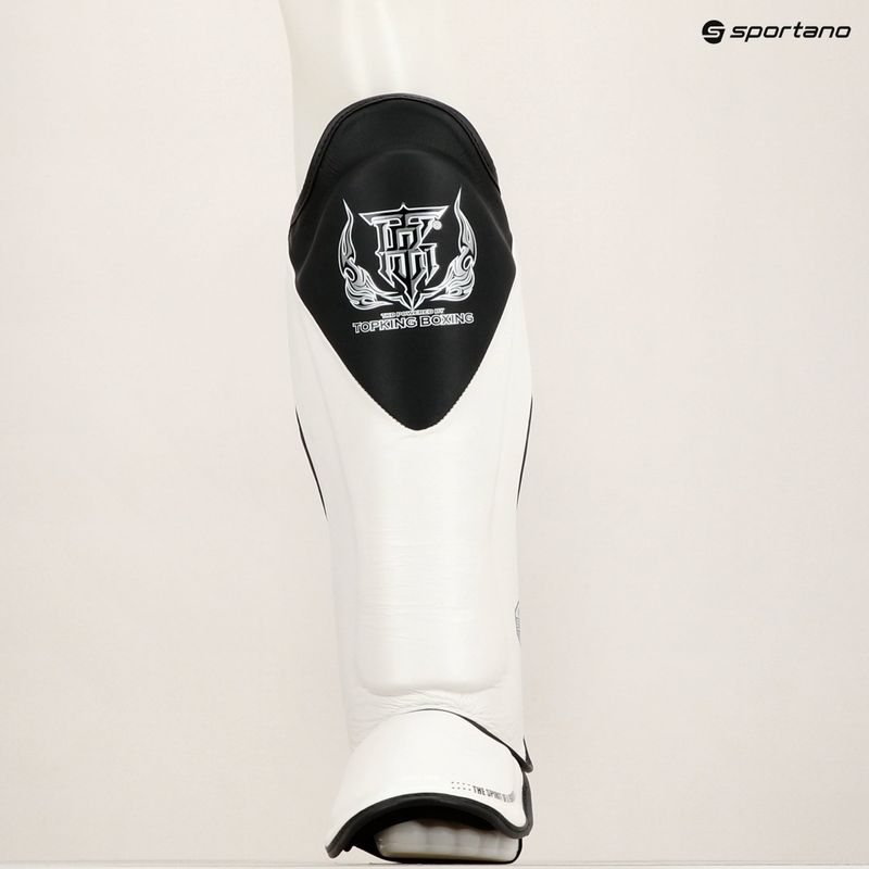 Chrániče holennej kosti a chodidla Top King Shin Guards Blend white/black 8