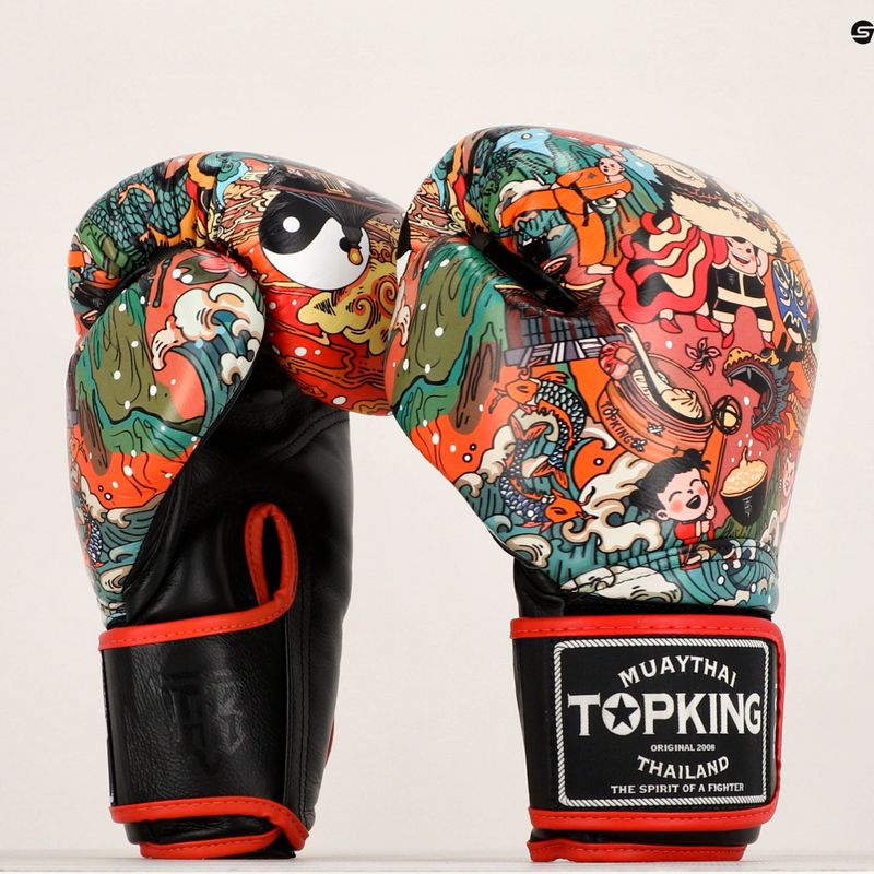 Boxerské rukavice Top King Boxing Culture black/red TKBGCT-2C2 7