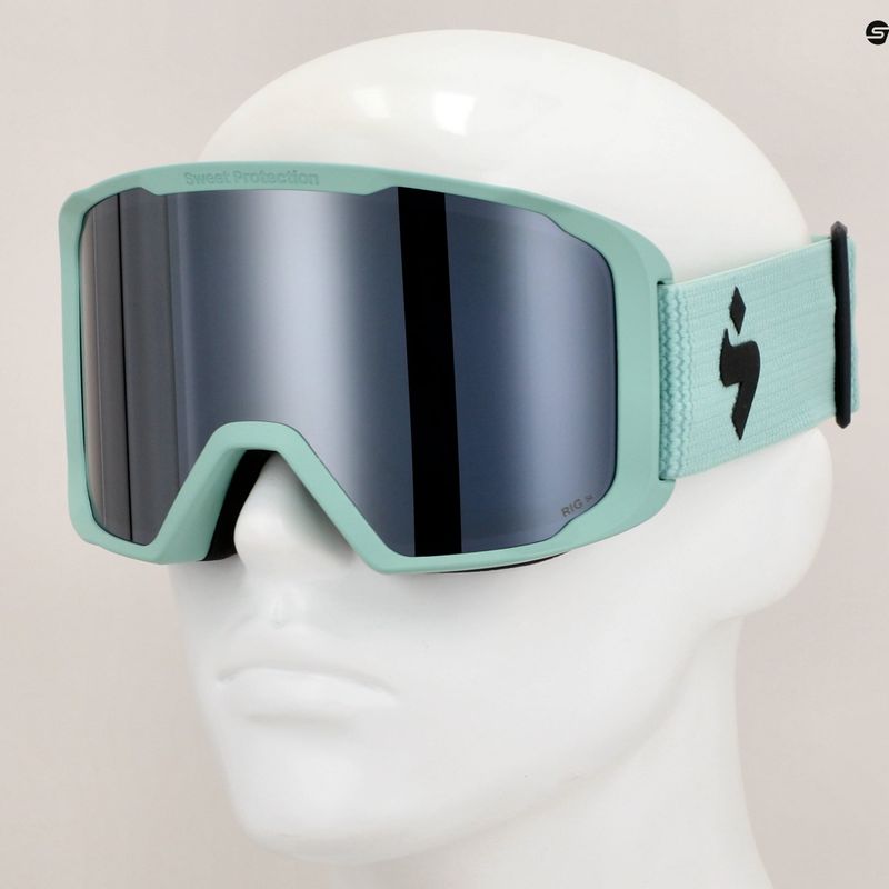 Lyžiarske okuliare Sweet Protection Durden RIG Reflect obsidian/misty turquoise/misty trace 8