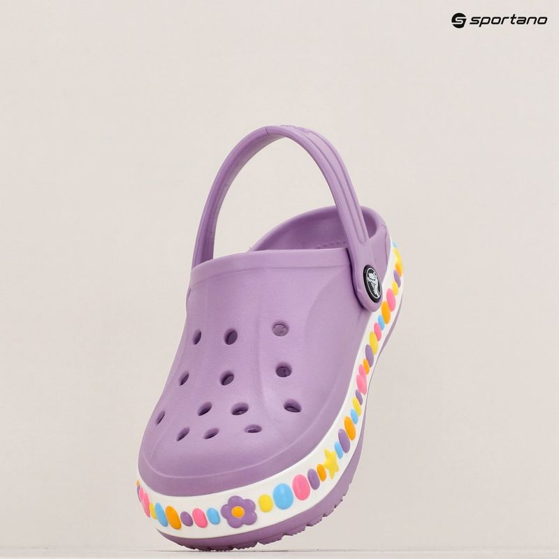 Detské šľapky Crocs Bayaband Charm Band Clogs orchid 16