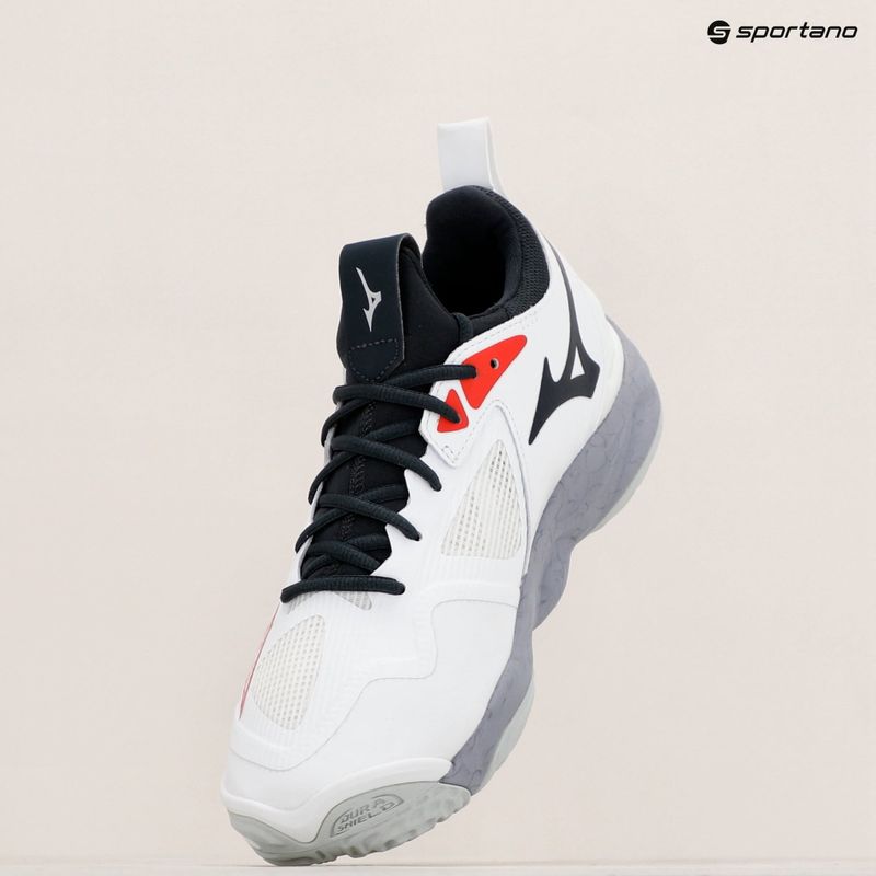 Pánska volejbalová obuv Mizuno Wave Momentum 3 white/salsa/black 9