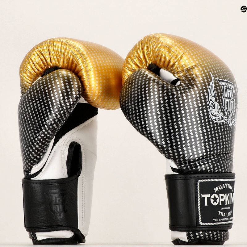 Boxerské rukavice Top King Muay Thai Super Star Air zlaté 6