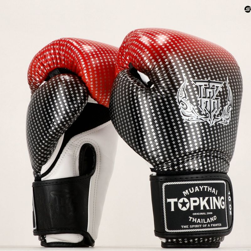 Boxerské rukavice Top King Muay Thai Super Star Air červené 6