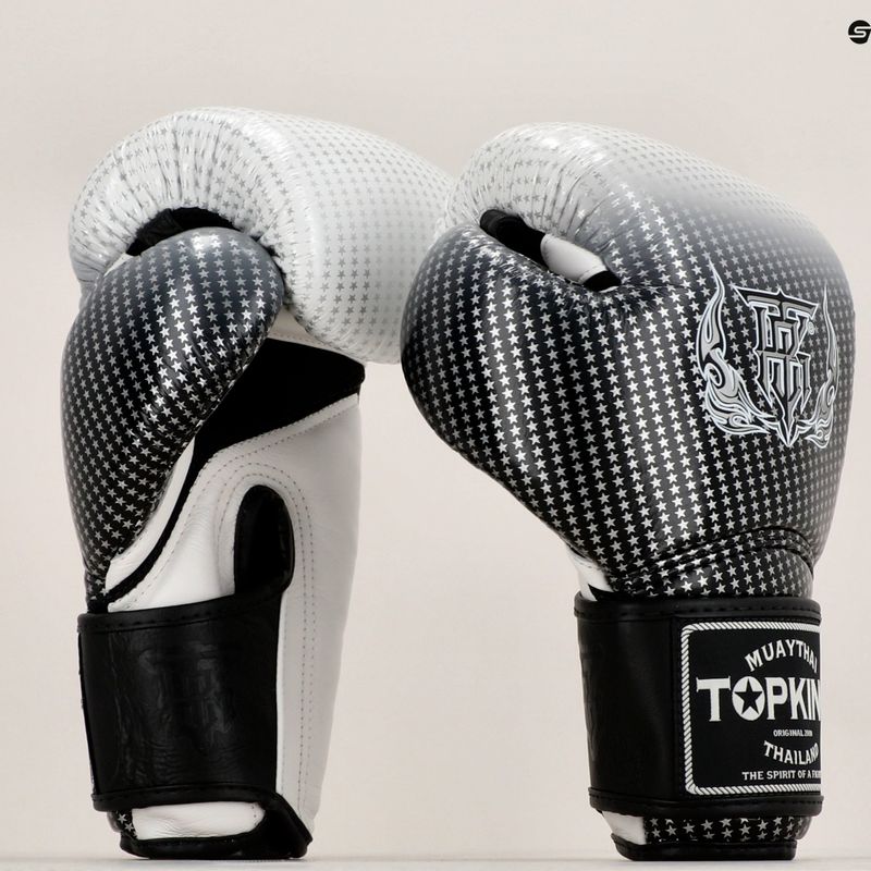 Boxerské rukavice Top King Muay Thai Super Star Air strieborné 7