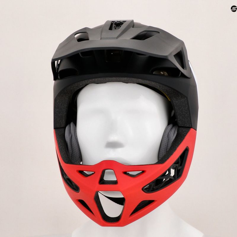 Cyklistická prilba Dainese Linea 01 Mips Evo mono matná čierna/červená/nardo šedá 10