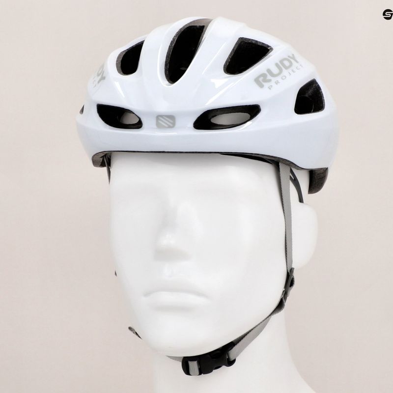 Rudy Project Strym Z biela lesklá cyklistická prilba 9
