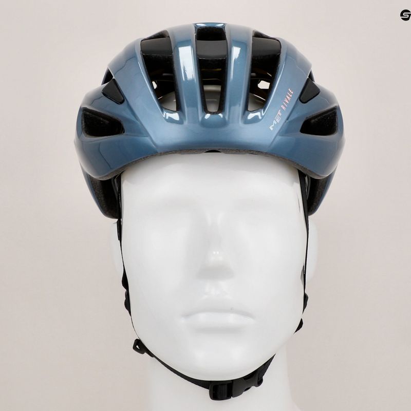 Cyklistická prilba MET Rivale II Mips navy/silver matt 9
