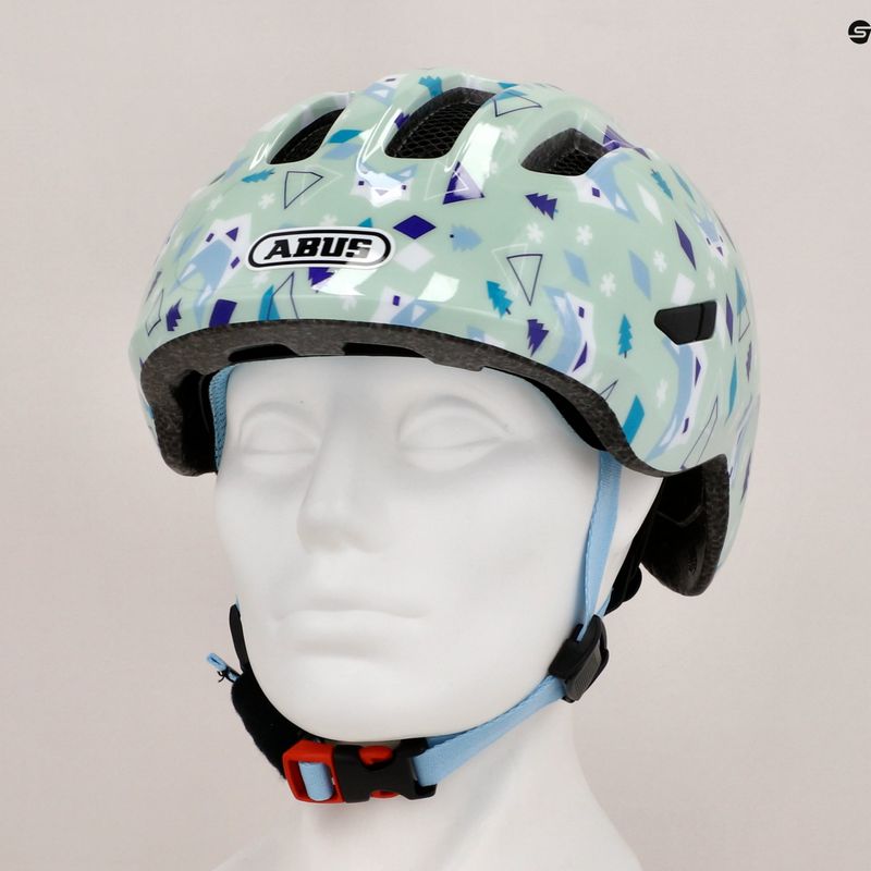 Detská cyklistická prilba ABUS Smiley 3.0 green nordic 8