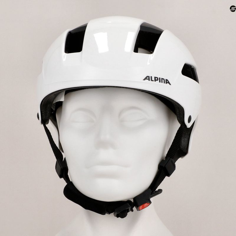 Cyklistická prilba Alpina Soho biela lesklá 7