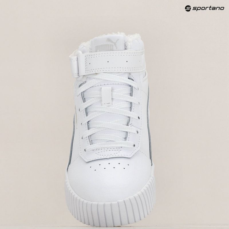 Detská obuv PUMA Carina 2.0 Mid Fur  puma white/sedate gray 9