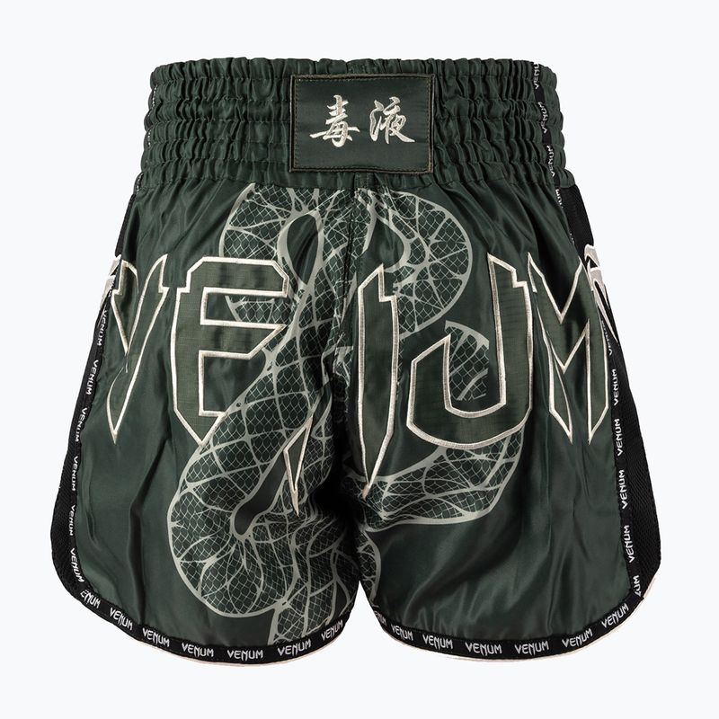 Pánske tréningové šortky Venum Serpenti Muay Thai khaki/bronze/ivory 2