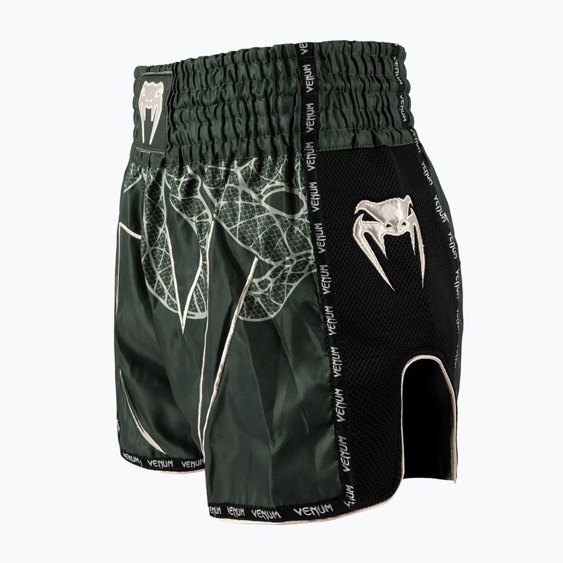 Pánske tréningové šortky Venum Serpenti Muay Thai khaki/bronze/ivory 3