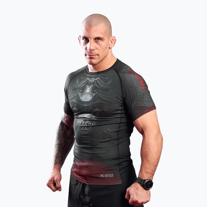 KSW Last Samurai pánsky rashguard čierny 5