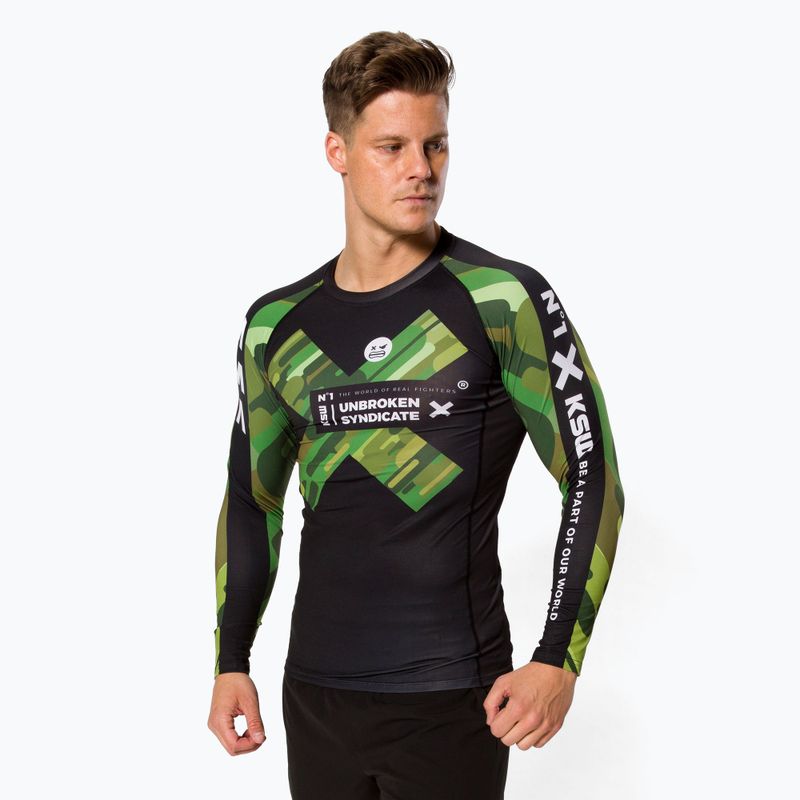 Pánsky chránič KSW Camo LS Rashguard black