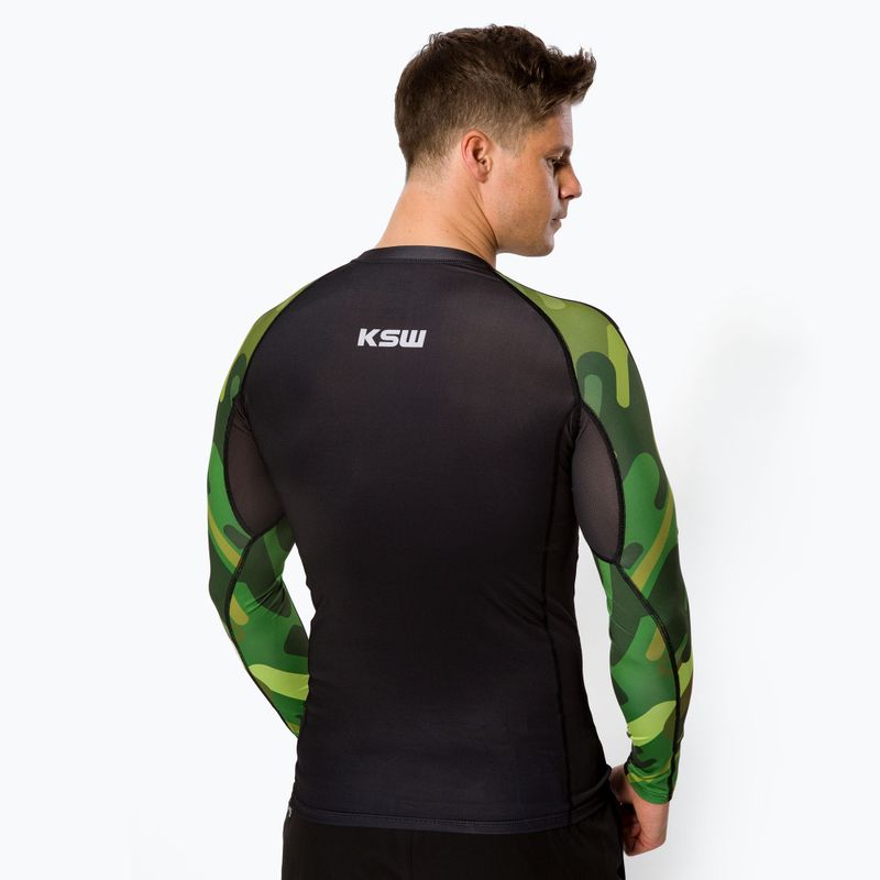 Pánsky chránič KSW Camo LS Rashguard black 3