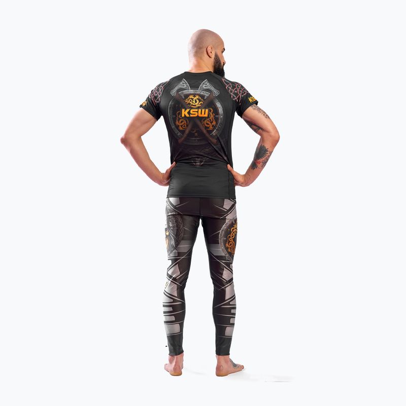 KSW Mad Viking pánske legíny MMA čierne 2