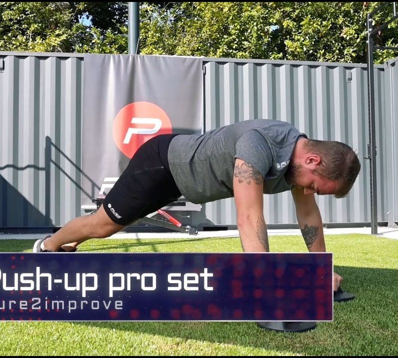 Pure2Improve Push-up Pro Set červené/čierne push-up rukoväte P2I202160 6